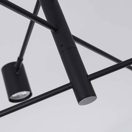 Light prestige Snow 6 wiszący czarny LP-731/6P BK