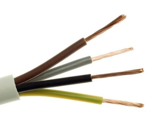 Przewód kabel  siłowy H05VV-F OWY 4x2,5 biały 1m