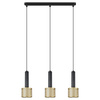 Lampa wisząca Amo czarno-złota 3xE27