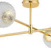Lampa sufitowa CADIX GOLD 4xG9 pająk szklane kryształowe kule niska