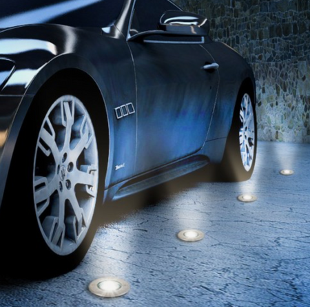 Oprawa najazdowa 1xGU10 okrągła IP67 230V IK09 11cm