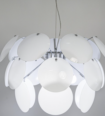Lampa wisząca Clio 3xE27 Chrom i biały