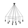 Nowodvorski Lampa wisząca metalowa czarna IMBRIA 