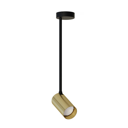 Nowodvorski Lampa sufitowa czarna mosiądz MONO LONG M 