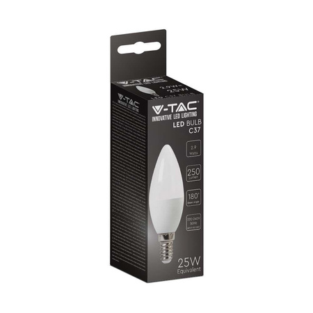 Żarówka LED V-TAC 2,9W E14 Świeczka VT-2323-N 3000K 250lm