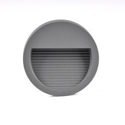Oprawa schodowa natynkowa LED 3W IP44 4000K okrągła szara