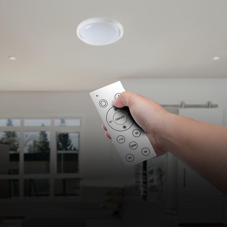 Plafon V-TAC 60W CYCLONE fi.49cm CCT Pilot TIMER VT-8559 3000K-6500K 6000lm