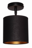 Lampa sufitowa plafon czarny abażur Oro