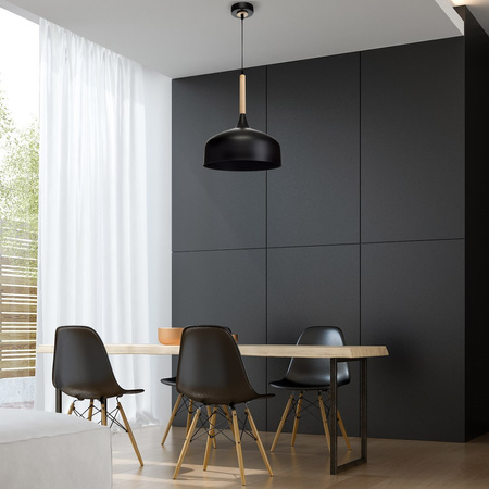 Lampa wisząca TAYLOR BLACK 1xE27 60W czarna