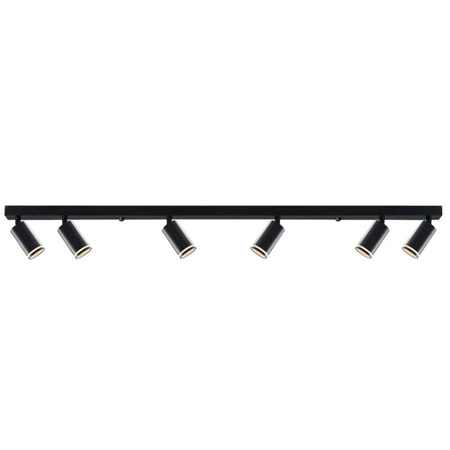 Lampa ścienno-sufitowa PARIS 6 GU10 Czarna