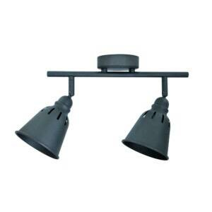 Lampa ruchoma ścienno-sufitowa FIONA-2 Czarna E14x2