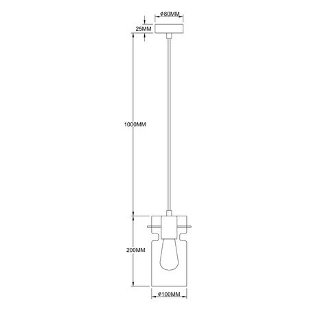 Light prestige Nivio 1 lampa wisząca LP-2811/1P AM
