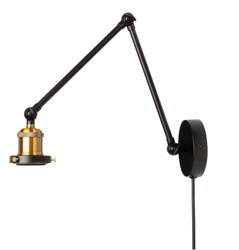 Kinkiet regulowany z kablem (stelaż) NEW Antic Brass