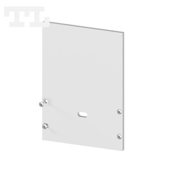 Zaślepka aluminiowa srebrna P23-3 + P23-4 + P23-6 z otworem (wkręty w komplecie) (nr kat 7723411)