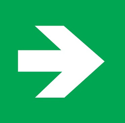 Piktogram do DiRECTO S / VELLA strzałka prawo-lewo / góra-dół - VD5 (125X125mm) / 87836