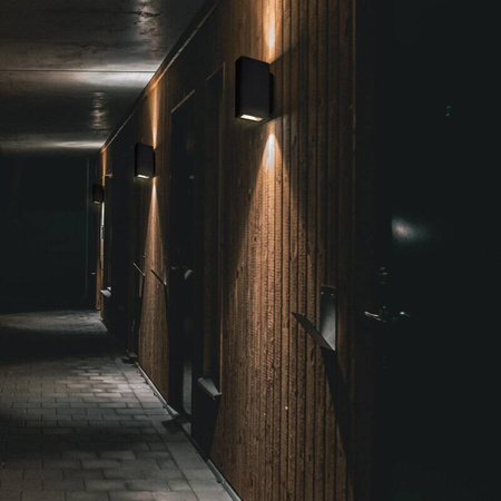 Kinkiet zewnętrzny LED ORLEAN B czarny 4000K góra/dół