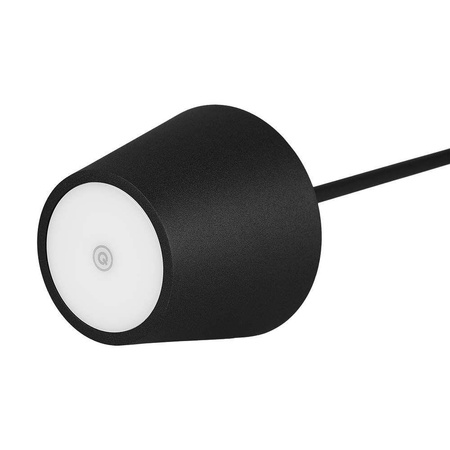 Lampka Biurkowa Nocna V-TAC 1,5W LED Ładowanie Ściemnianie IP54 Czarna 