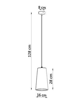 Lampa wisząca ceramiczna GULCAN