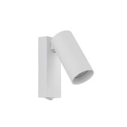 Nowodvorski Kinkiet FOURTY z włącznikiem miniGU10 wys.17cm szer.10cm | Biały 11764