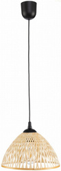 Lampa wisząca BOHO bambusowa 28cm TH1B czarna