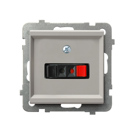 Ospel Sonata Kaszmir Gniazdo głośnikowe pojedyncze GG-1R/m/82