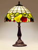 Dekoracyjna lampka stołowa z witrażowym kloszem K-G12550 z serii FRUIT