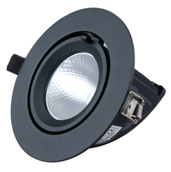 Oprawa podtynkowa regulowana Led 20W 4000K reflektor do podświetlania witryn czarny