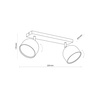Lampa sufitowa ALTEA Black 2xGU10