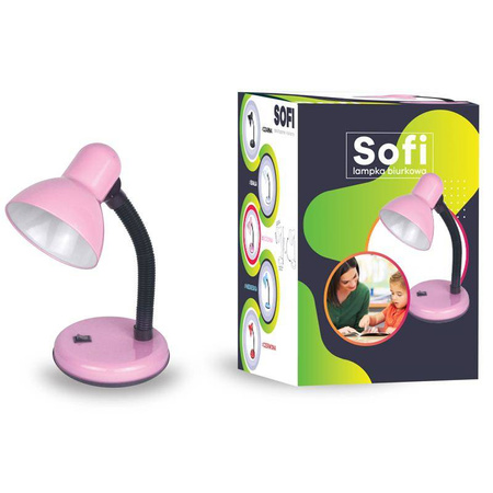 Lampka E27 SOFI różowa