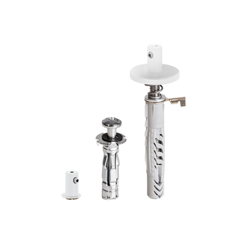 Kluś Zestaw mocowań FI-8-MR-1, biały, stal nierdzewna, aluminium