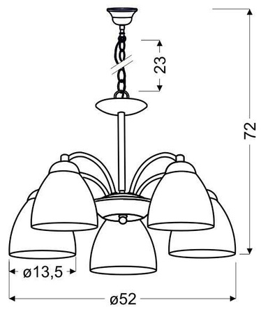 Lampa sufitowa Candellux Uli 35-66169  E27 satyna
