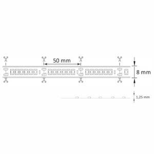 Zestaw taśma LED 24V 3m IP20 2700K zasilacz, włącznik ON/OFF