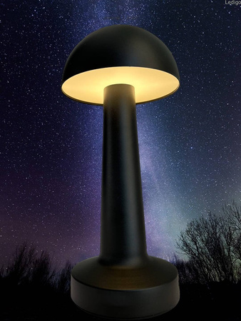 Lampka stołowa dotykowa LED czarna IP20