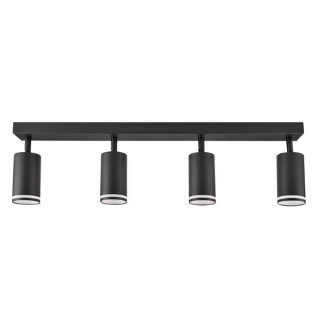 Lampa ścienno-sufitowa PARIS 4 GU10 Czarna