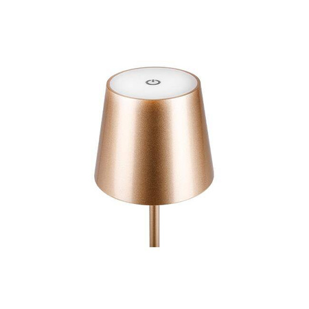 Lampa biurkowa Solio LED 4000K akumulator złota