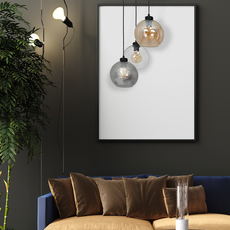 Lampa wisząca  szklana SOFIA MIX 3xE27