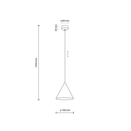 Lampa wisząca CONO Mint 1xE27 S