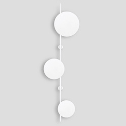 Potrójny, biały kinkiet ścienny na żarówki G9 K-5325 z serii PERO