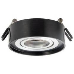 Oprawa podtynkowa GAJA R czarno-srebrna ruchoma