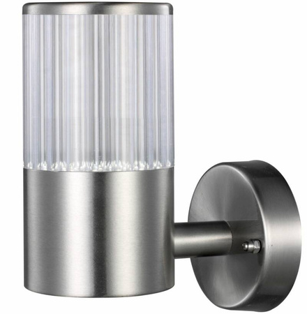 Kinkiet zewnętrzna LED COLLUM prosty satyna 6500K