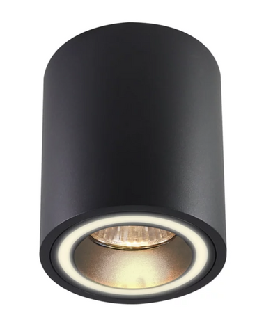 Oprawa natynkowa FALCO okrągła czarna GU10