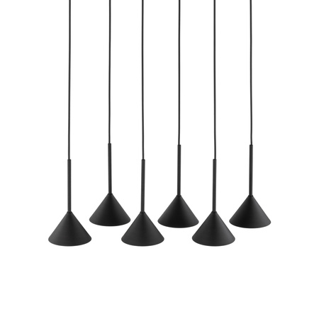 Lampa Wisząca Cono Black Mini 6xGU10 Czarna