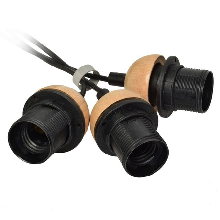 Lampa wisząca DAMA BLACK 3xE27 czarna