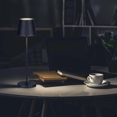 Lampka Biurkowa Nocna V-TAC 1,5W LED Ładowanie Ściemnianie IP54 Czarna 