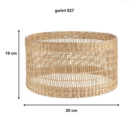Klosz BOHO Africa trawa morska walec 30cm