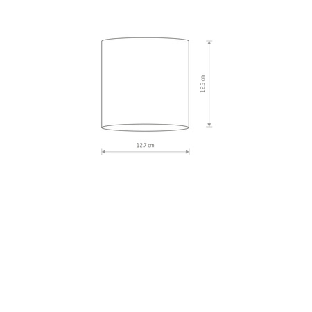 Nowodvorski Lampa punktowa natynkowa czarna srebrna tuba POINT TONE 