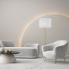 Lampa podłogowa UMBERTO White/Gold 1xE27