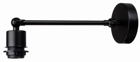 Kinkiet regulowany metalowy czarny E27