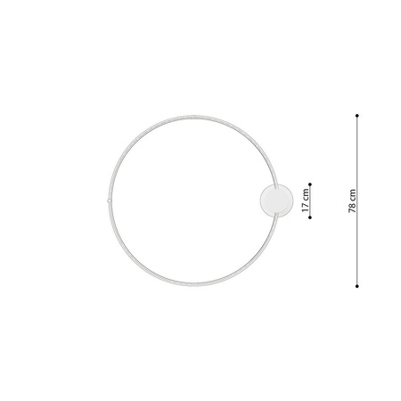 Plafon RIO 78 biały LED 4000K