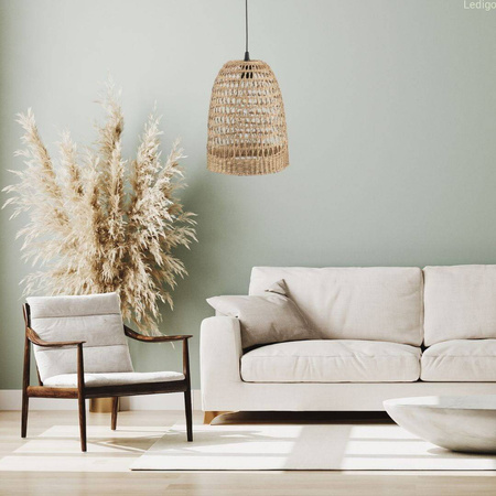 Lampa wisząca BOHO Africa trawa morska TH1F czarna